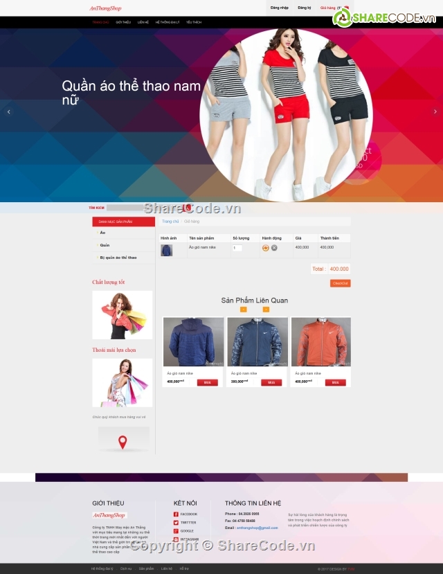 web shop thời trang,shop quần áo,Web thời trang,thời trang bằng laravel 5