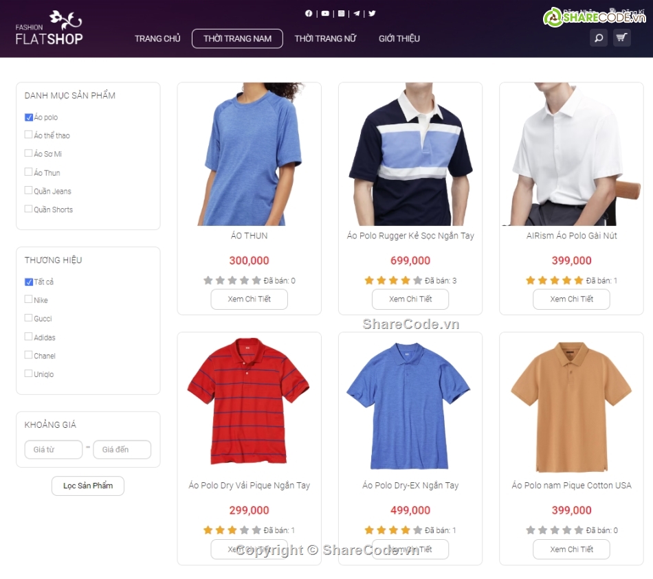 Website bán hàng,Web thời trang,laravel php,báo cáo + slide,Source code web,Code PHP