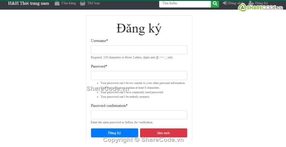 Website bán hàng thời trang,web bán quần áo django,web thời trang django,Web bán hàng,Code Bán hàng thời trang