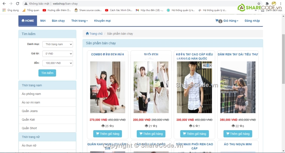 Code web bán hàng,Code php,web bán hàng php