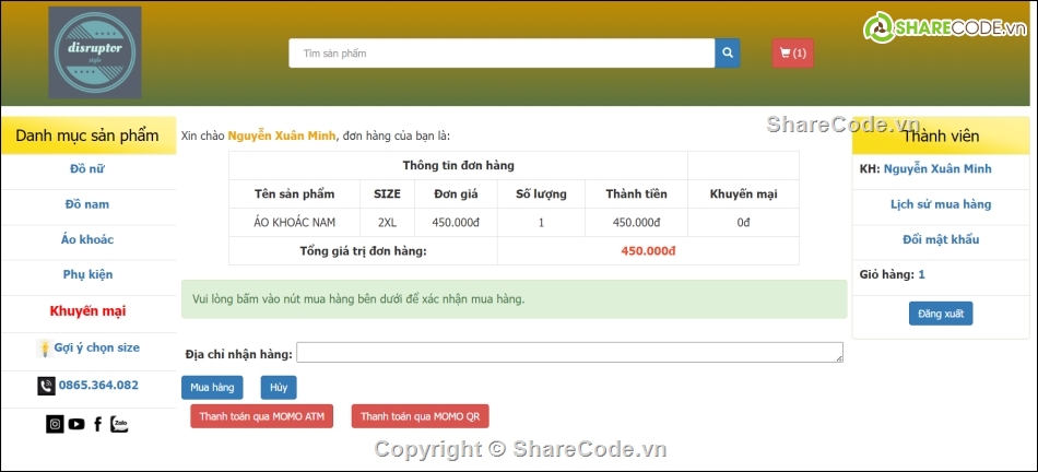 PHP Thuần,Shop thời trang,giao diện đẹp