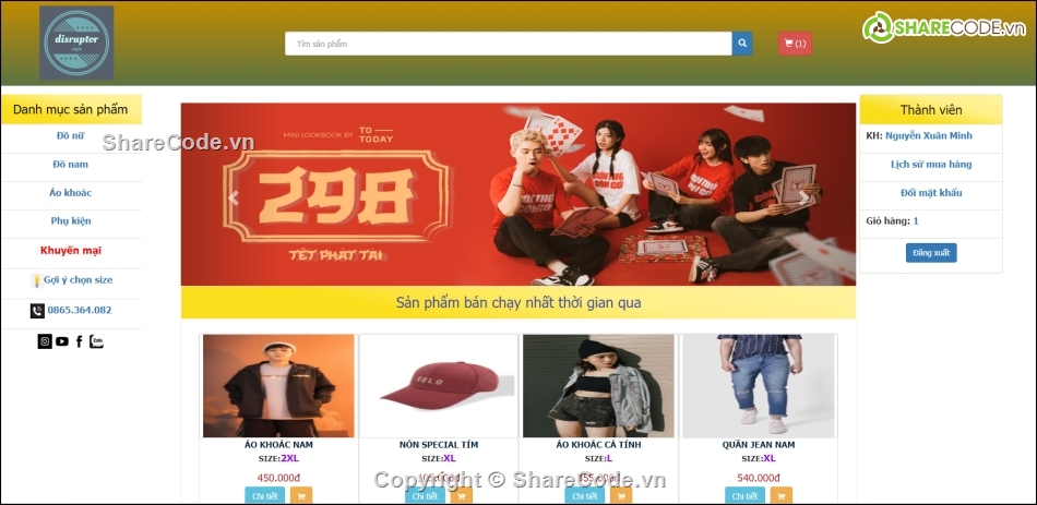 PHP Thuần,Shop thời trang,giao diện đẹp