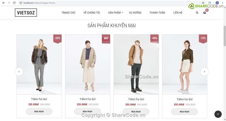 php thuần,web php,web bán hàng php