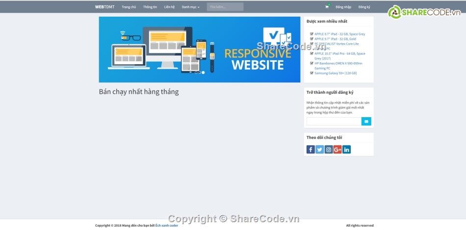 Website bán hàng,Web bán hàng,Website bán hàng thương mại điện tử,Website php,Website bán hàng đẹp