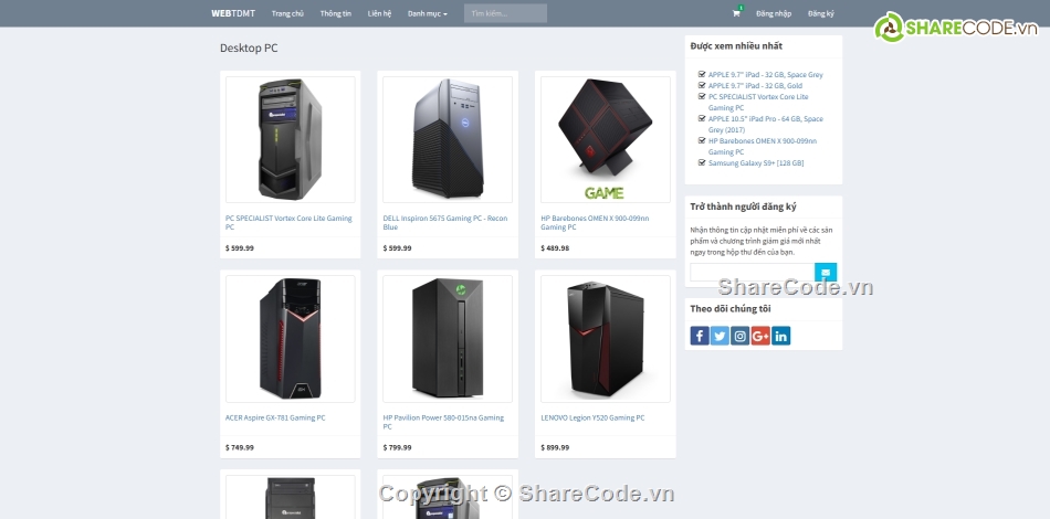 Website bán hàng,Web bán hàng,Website bán hàng thương mại điện tử,Website php,Website bán hàng đẹp