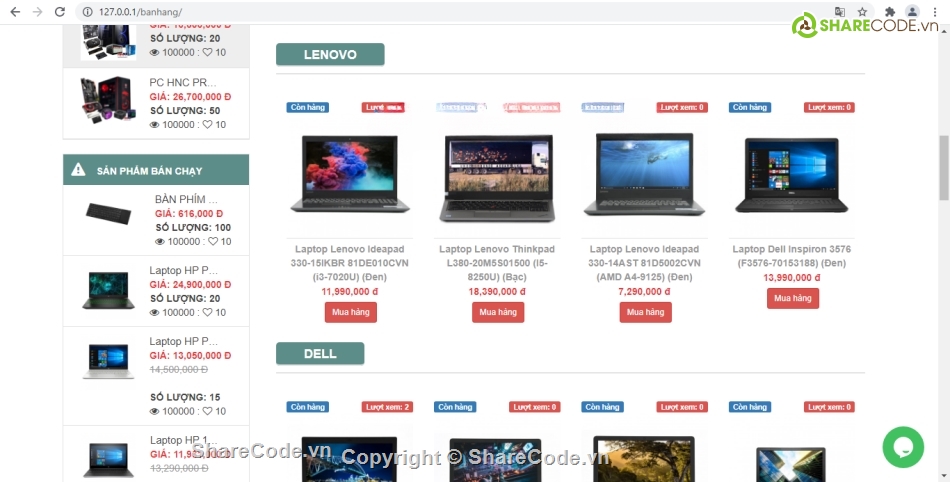web bán hàng php,báo cáo,website,web php