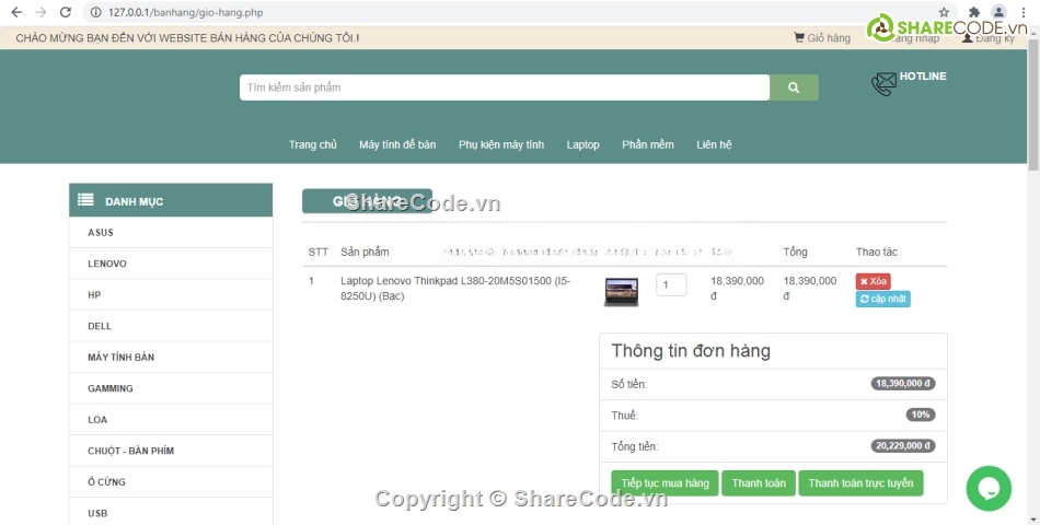 web bán hàng php,báo cáo,website,web php