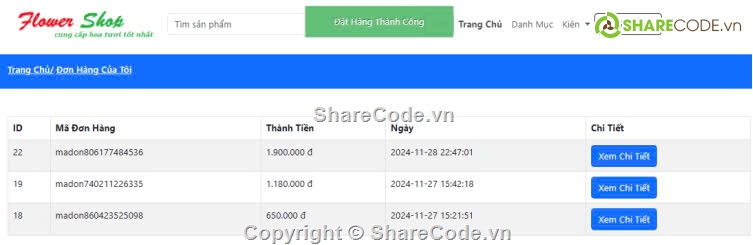 bán hoa,SQL,website bán hoa,code web ban hang full bao cao,full báo cáo và slide