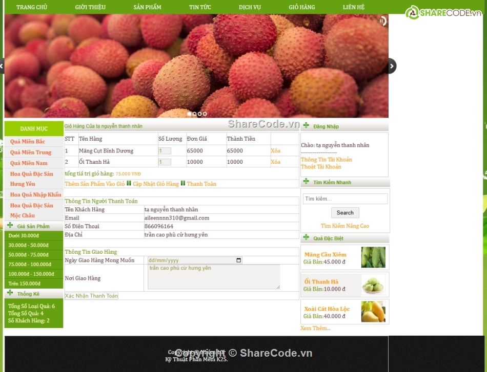 bán hoa,website bán hoa,web bán hoa quả