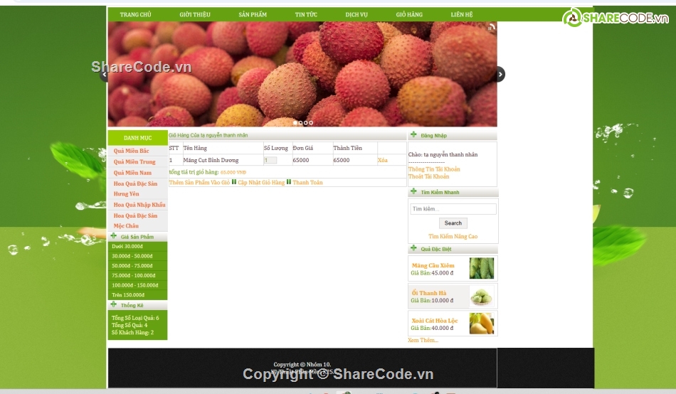 bán hoa,website bán hoa,web bán hoa quả