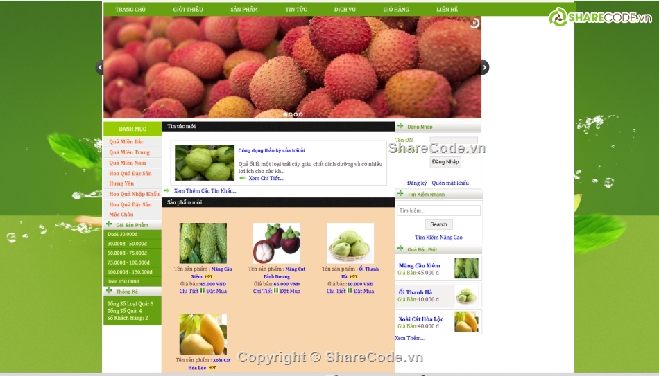 bán hoa,website bán hoa,web bán hoa quả