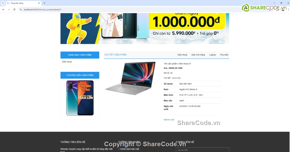 C#,đơn giản,Web điện thoại