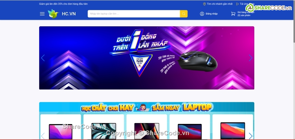website,website đẹp,bán laptop