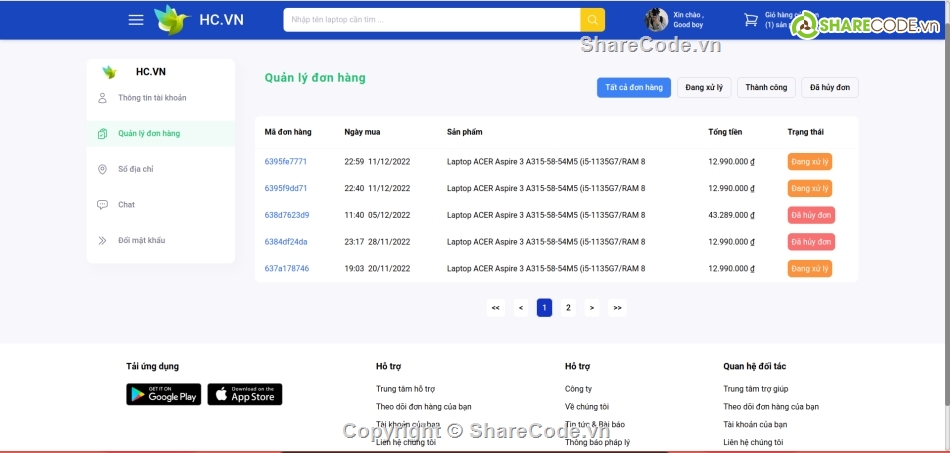 website,website đẹp,bán laptop