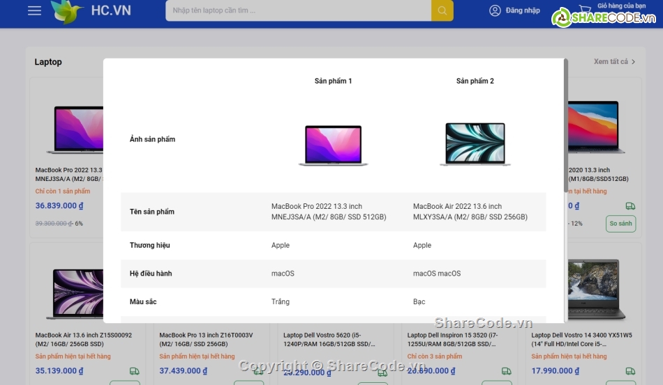 website,website đẹp,bán laptop
