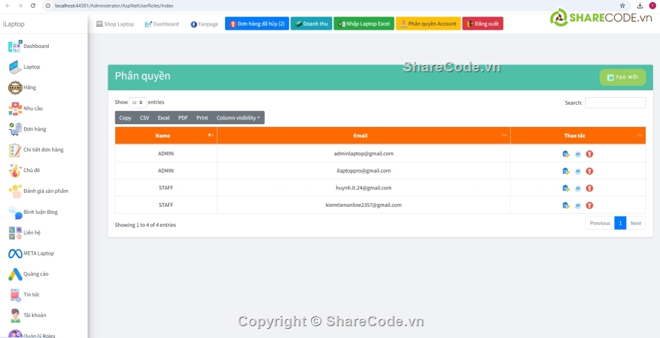 Web bán máy tính,code máy tính,full code + báo cáo