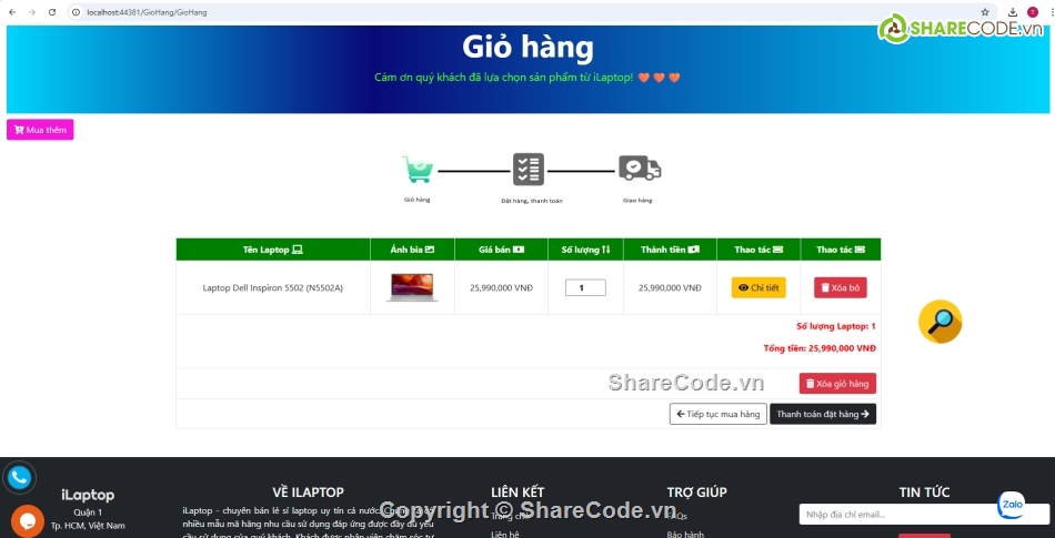 Web bán máy tính,code máy tính,full code + báo cáo