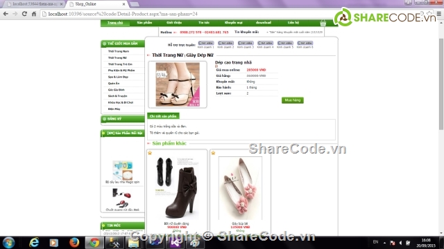 Website bán hàng,Web bán quần áo,bán hàng asp.net,đồ án web asp.net,shop thời trang,web bán giày dép
