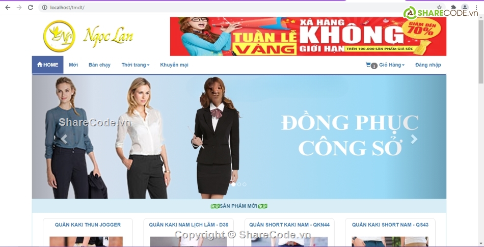 php thuần,web bán quần áo,đầy đủ chức năng