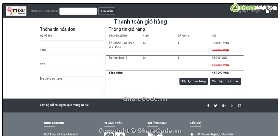 web bán quần áo,full báo cáo,bán quần áo