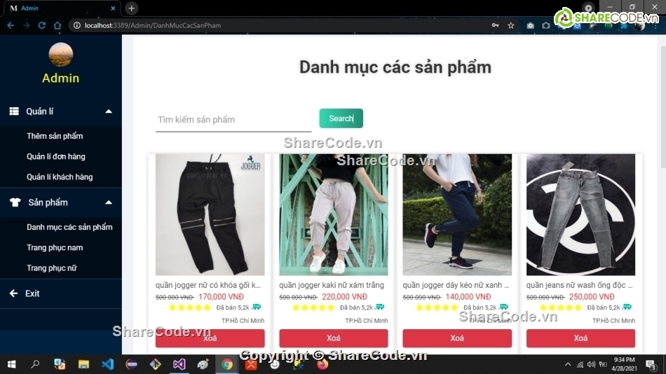 Website bán quần áo,shop bán quần áo,web thời trang,MVC,Web bán hàng