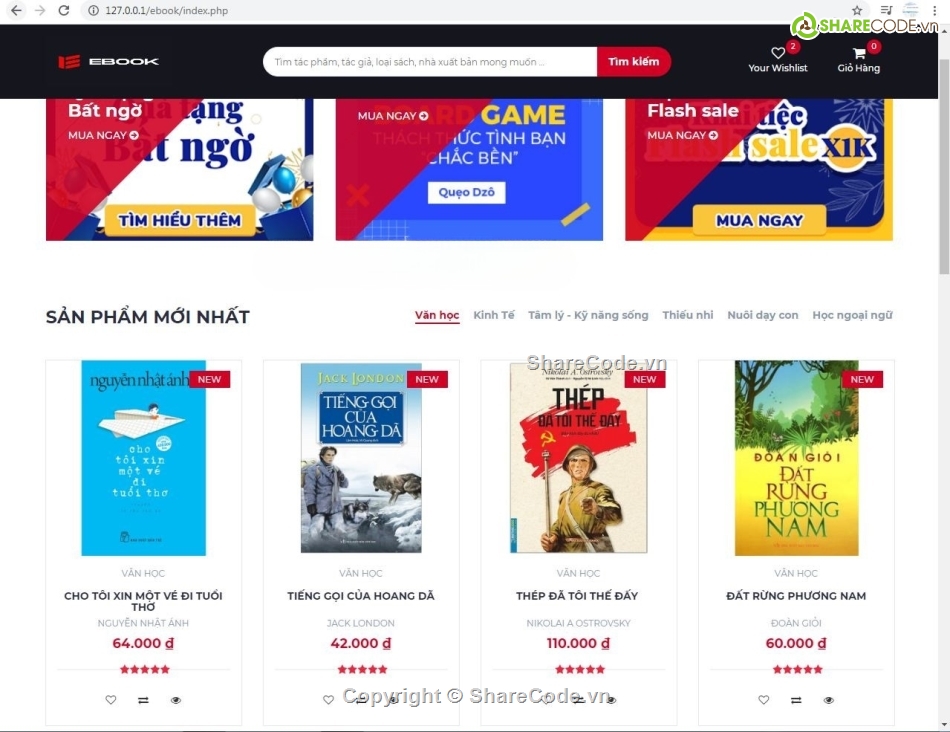 php thuần,web bán sách,giao diện web