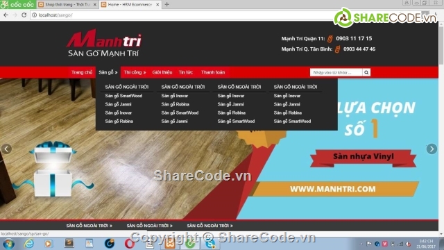 web bán sàn gỗ,web bán nội thất,nội thất doanh nghiệp,web sàn gỗ