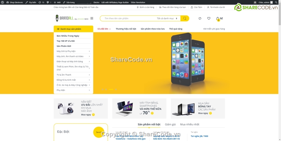 Web điện thoại,website bán hàng,website bán đồ điện tử,code website bán đồ điện tử đẹp,website bán ipad,website bán hàng thương mại điện tử