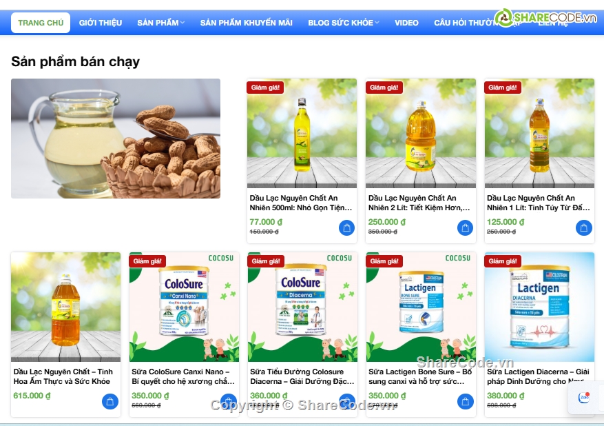 Giao diện đẹp,chuẩn SEO,Code Shop Bán Hàng Online,Chuẩn mobile,responsive 100%