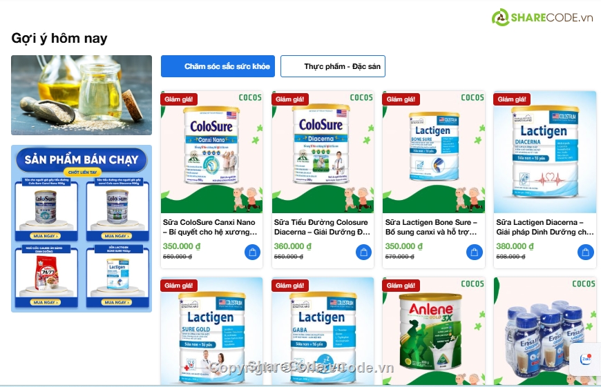 Giao diện đẹp,chuẩn SEO,Code Shop Bán Hàng Online,Chuẩn mobile,responsive 100%