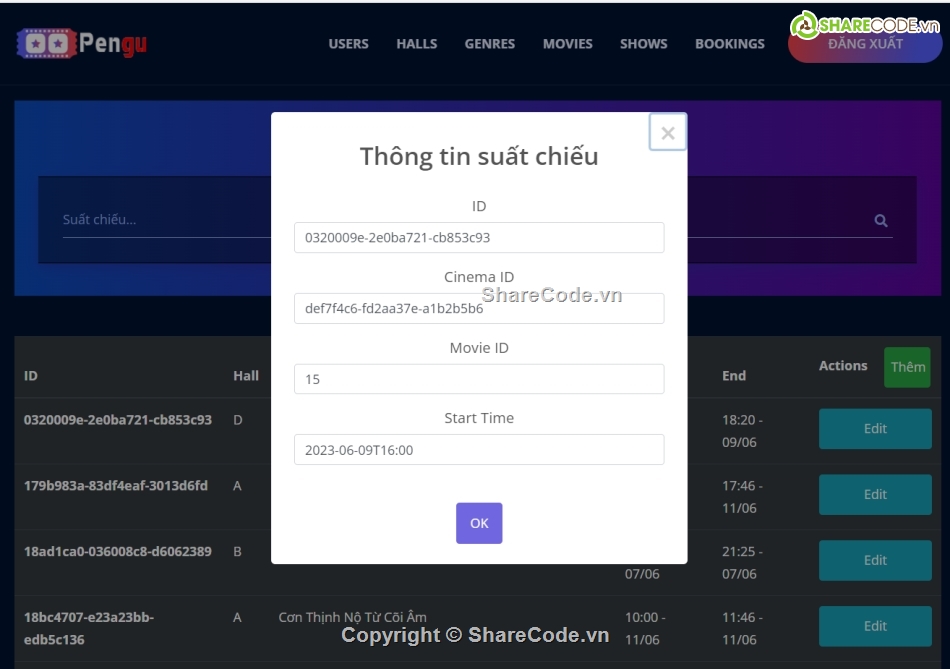 Web xem phim,bán vé,xem phim,Website xem phim