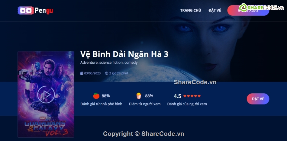 Web xem phim,bán vé,xem phim,Website xem phim