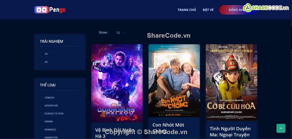 Web xem phim,bán vé,xem phim,Website xem phim