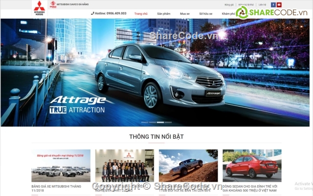 theme wordpress,web bán xe ô tô,web bán xe mitsubishi,theme wordpress bán xe,Website bán xe ô tô