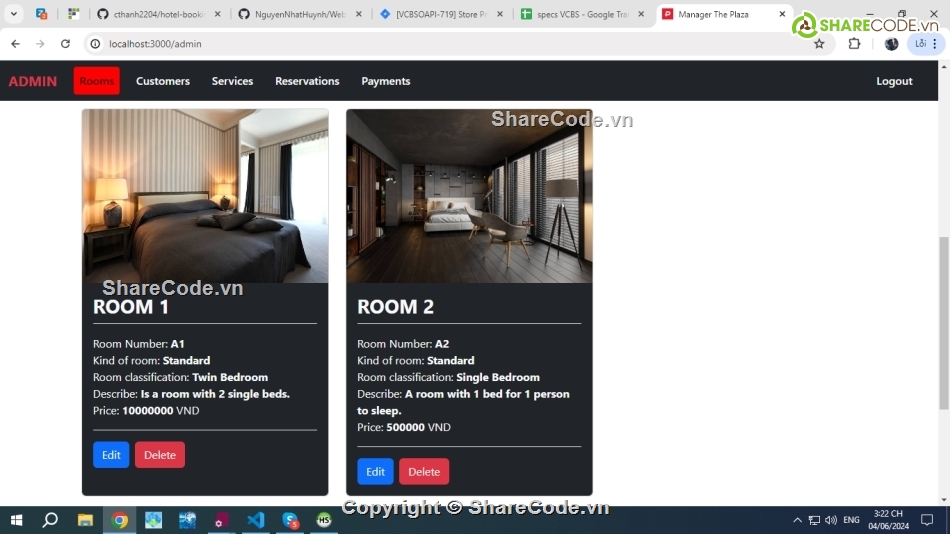 Share code web đặt phòng khách sạn,Source code web quản lý khách sạn,Website khách sạn
