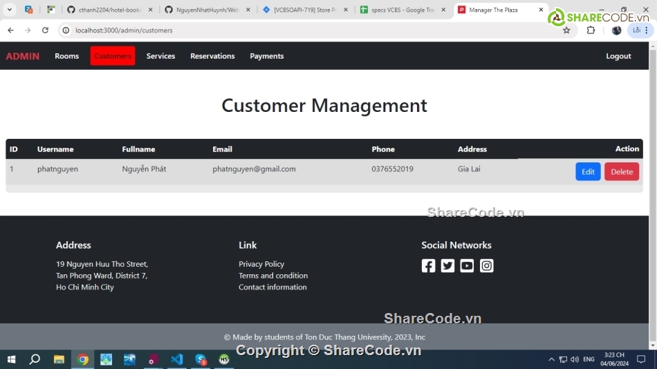 Share code web đặt phòng khách sạn,Source code web quản lý khách sạn,Website khách sạn