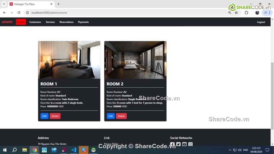 Share code web đặt phòng khách sạn,Source code web quản lý khách sạn,Website khách sạn