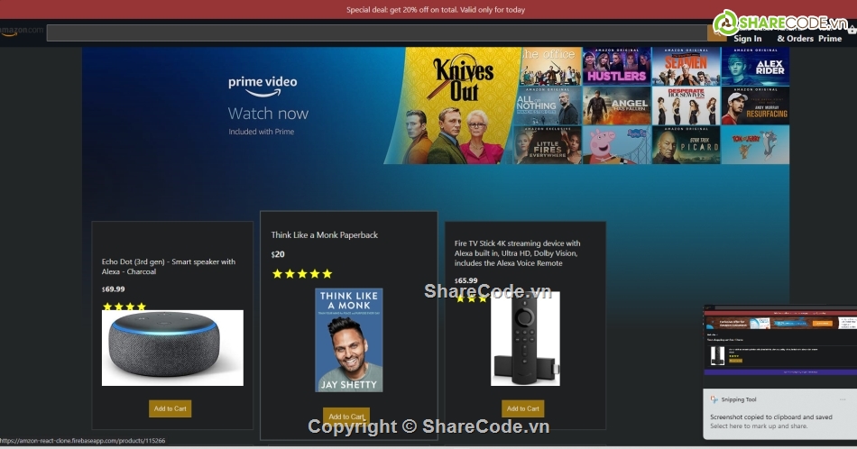 giao diện,Website clone amazon,Website clone amazon giao diện