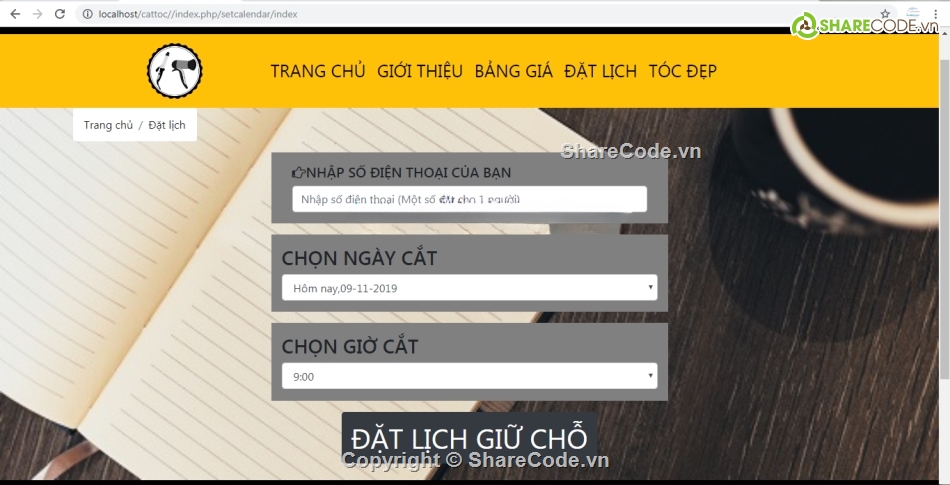 website,online,lịch