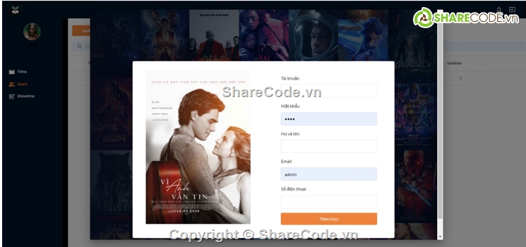 Đặt vé xem film,Đặt vé online,NodeJS