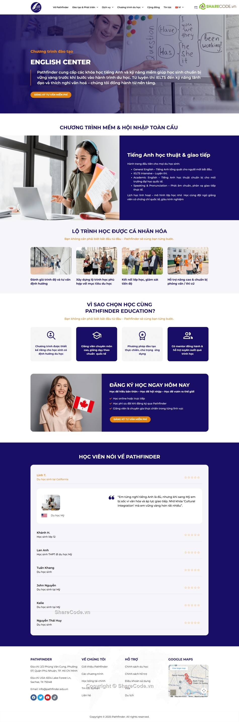 website du học,Giới thiệu dịch vụ du học,du học quốc tế,Website dịch vụ,dịch vụ du học,langding page du học