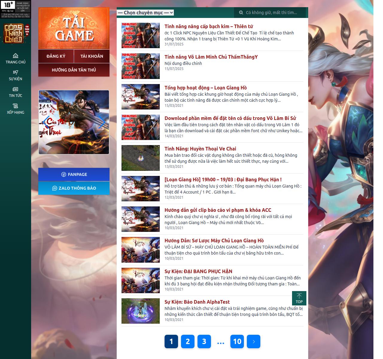 web vo lam,code web game,game võ lâm