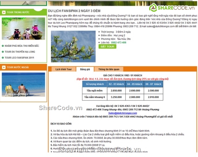 Website du lịch,code du lịch đặt phòng,đồ án tốt nghiệp,bài tập lớn c#,web đặt tour du lịch,web giới thiệu du lịch