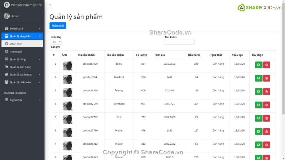 Code web bán máy tính,code web giới thiệu máy tính,Code web bán công nghệ,web bán hàng máy tính