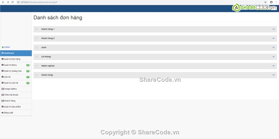 giao diện,khóa học,web php