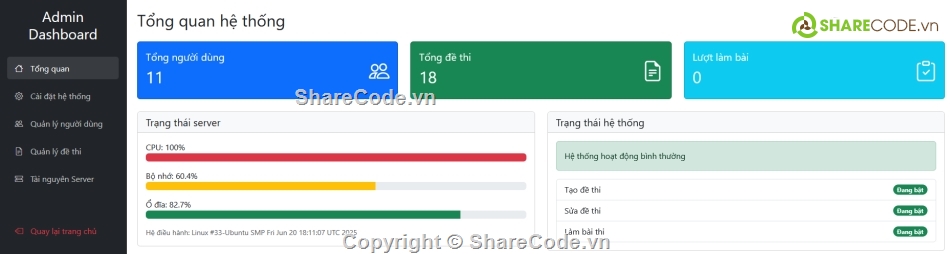Code web,trắc nghiệm trực tuyến,full code kiểm tra trắc nghiẹm