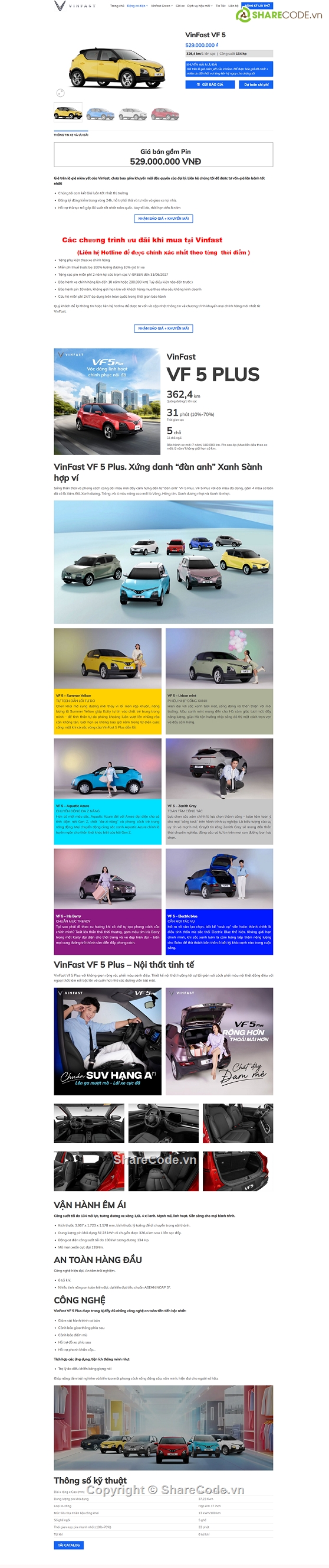 ô tô,website ô tô vinfast,website,bán website xe ô tô vinfast
