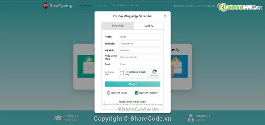 Website luyện gõ phím ASP.NET MVC,SQL Server,lập trình web,asp.net,MVC,full báo cáo và slide