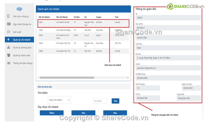 Quản lí,Quản lí nhân sự,Website công ty