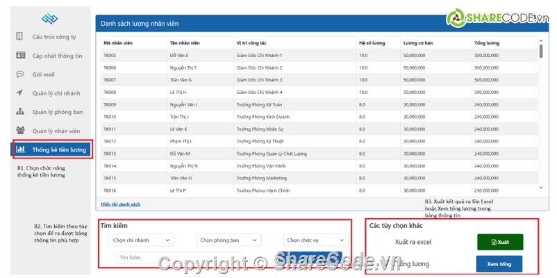 Quản lí,Quản lí nhân sự,Website công ty